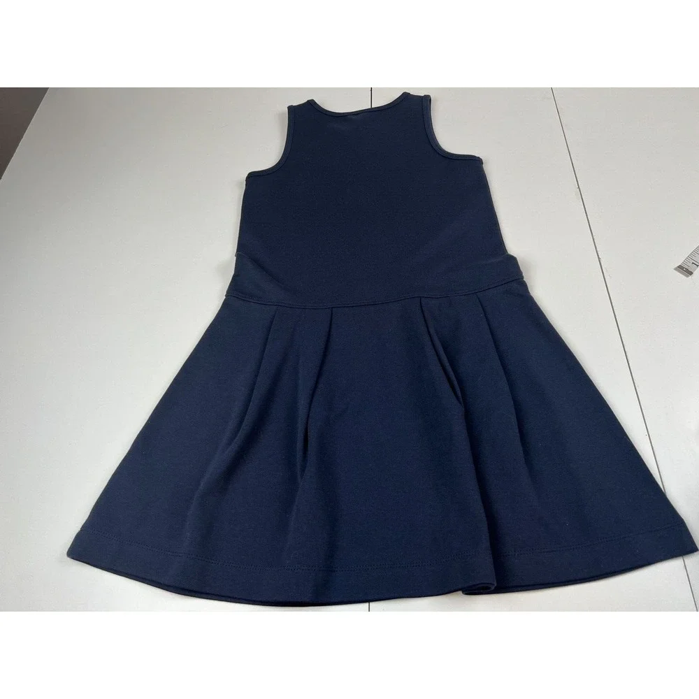 J.Crew Crewcuts Girls Sleeveless Ponte Uniform Dress Navy Size 10